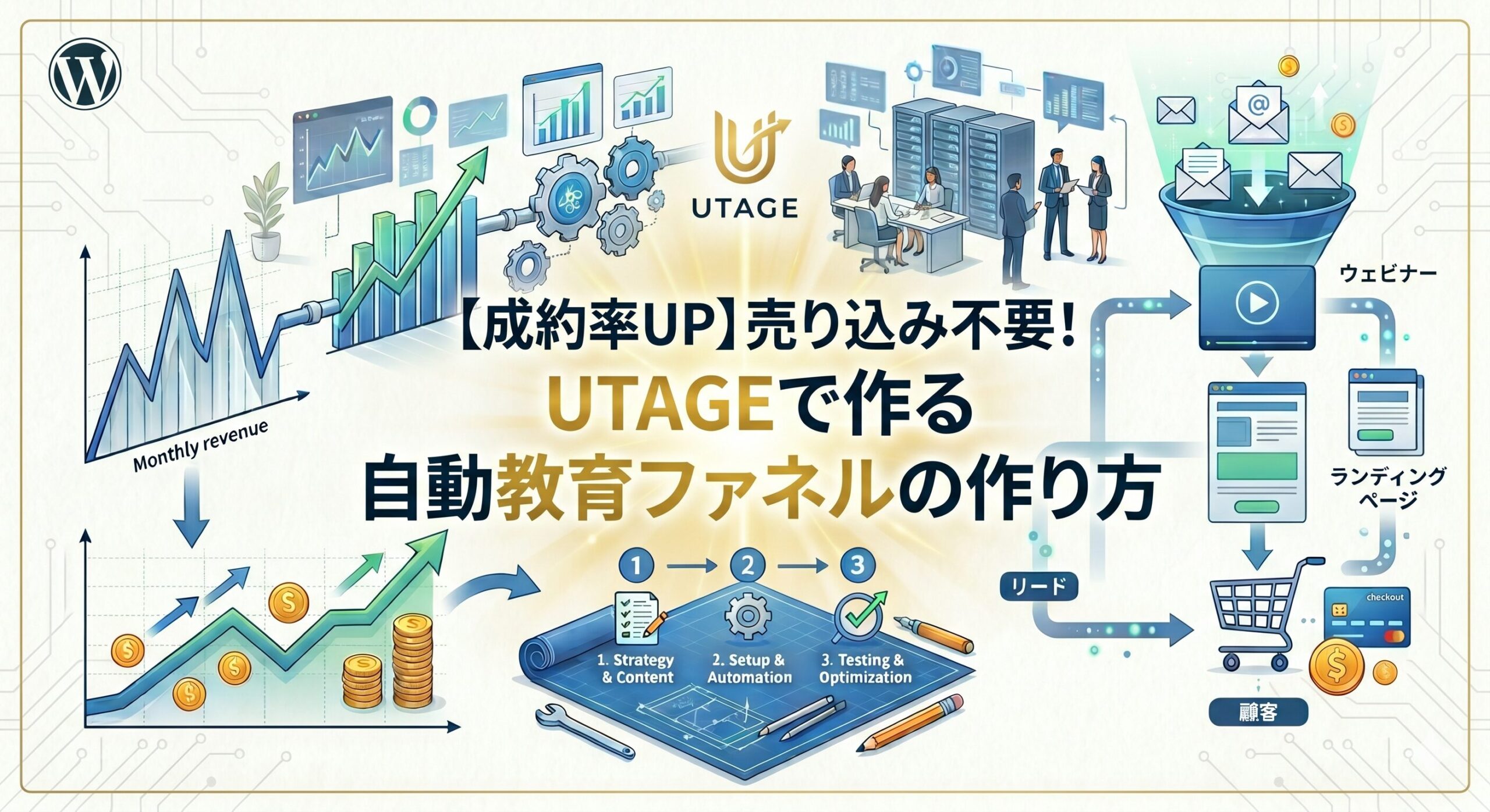 【成約率UP】売り込み不要！UTAGEで作る自動教育ファネルの作り方